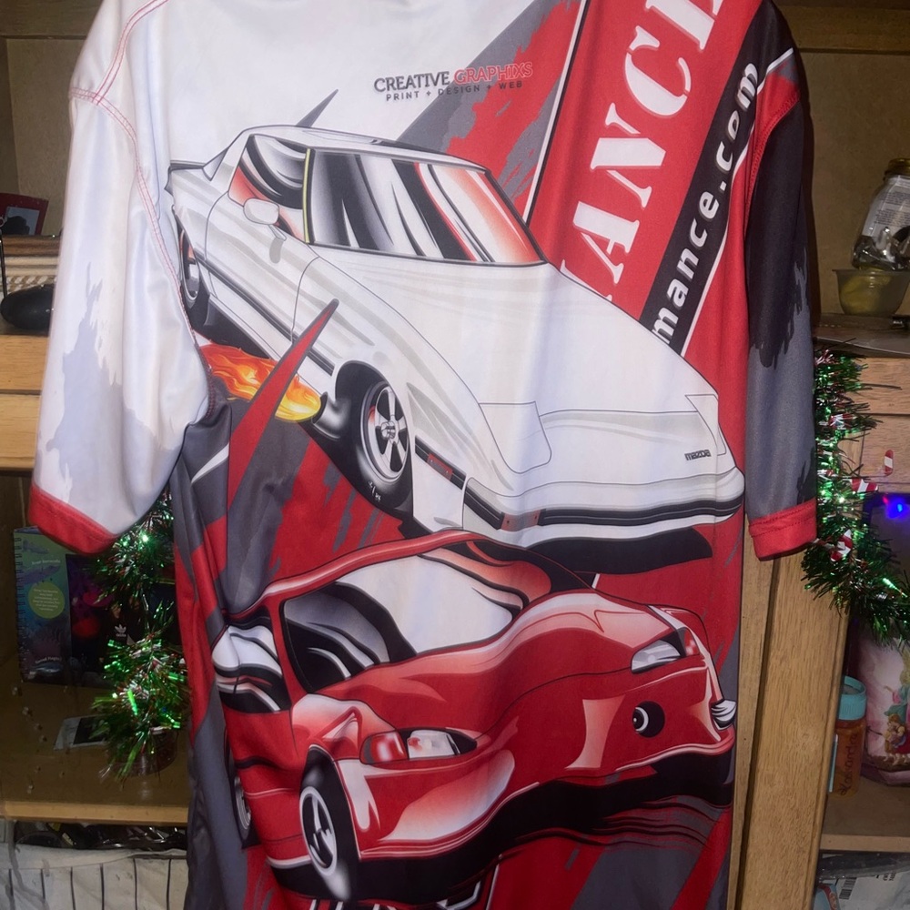 Graphic Racing Car T-Shirt- oj performance